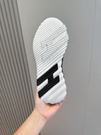 Navy Knit Contrast Sole Runner – Herren