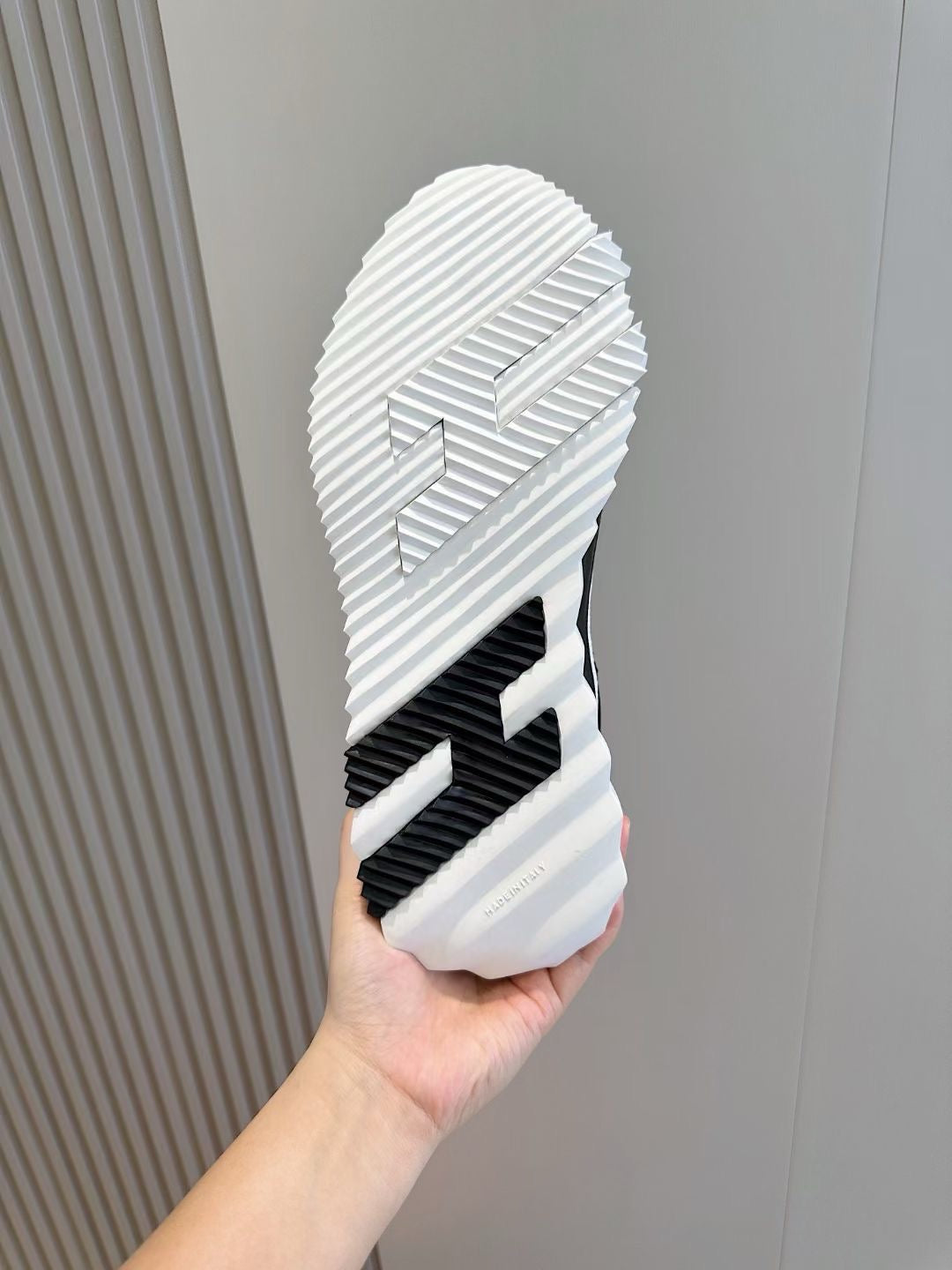 Navy Knit Contrast Sole Runner – Herren