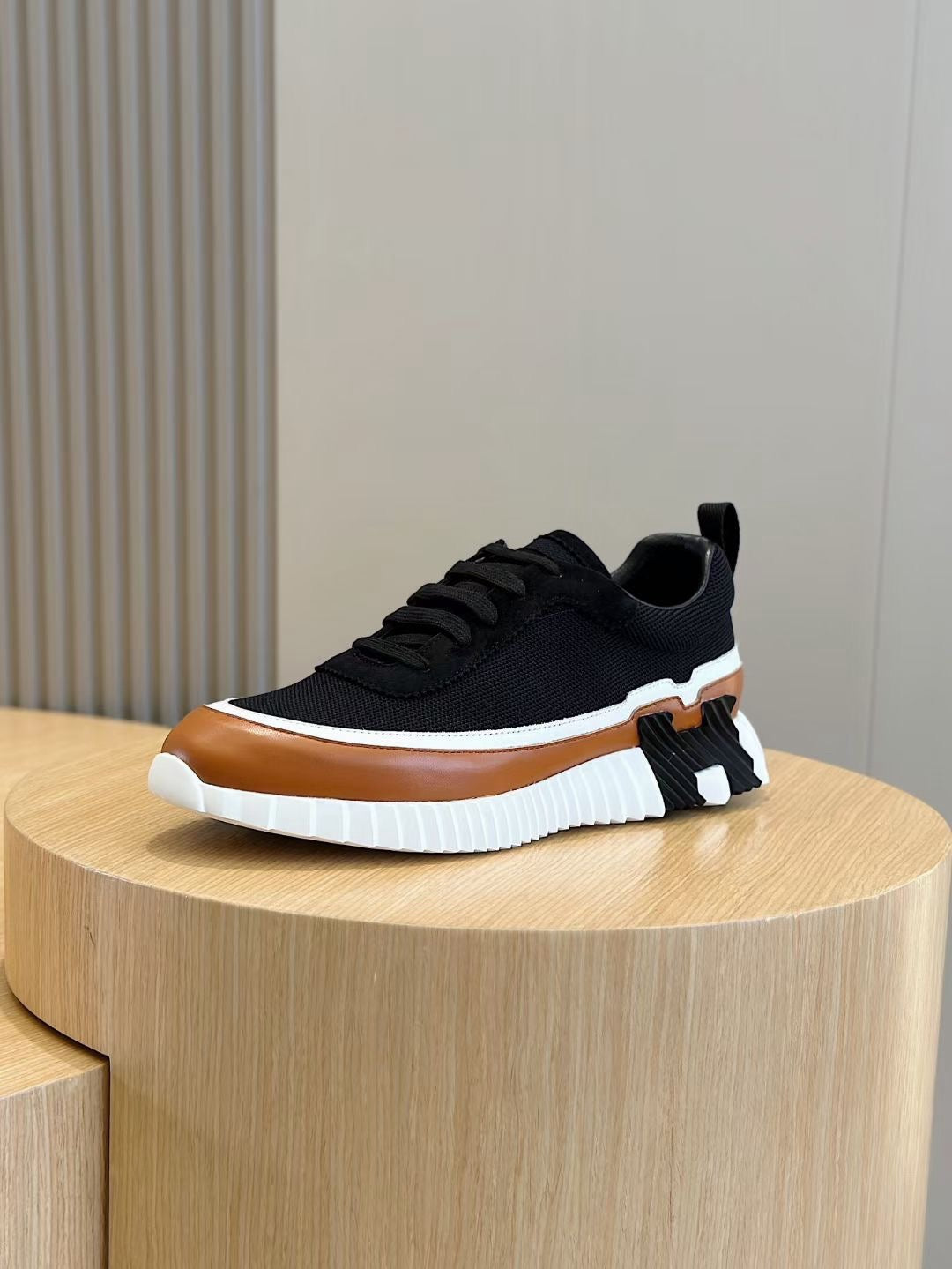 Navy Knit Contrast Sole Runner – Herren
