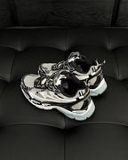 White Mesh Graphic Chunky - Men's