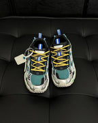 White Mesh Graphic Chunky - Men's