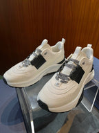 Cream Leather Colourblock Chunky - Men's