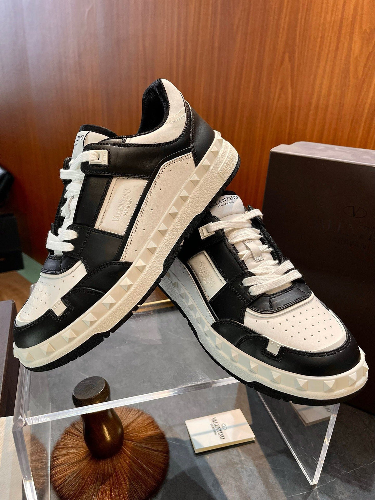 Cream Leather Colourblock Chunky - Men's