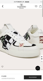 Weißer Leder-Graphic-High-Top - Herren