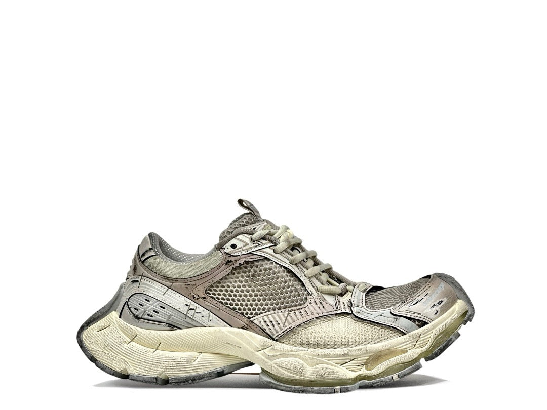 Dark Distressed Mesh Sneakers
