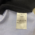 Schwarzer Baumwollpullover mit Kontrastsaum – Herren