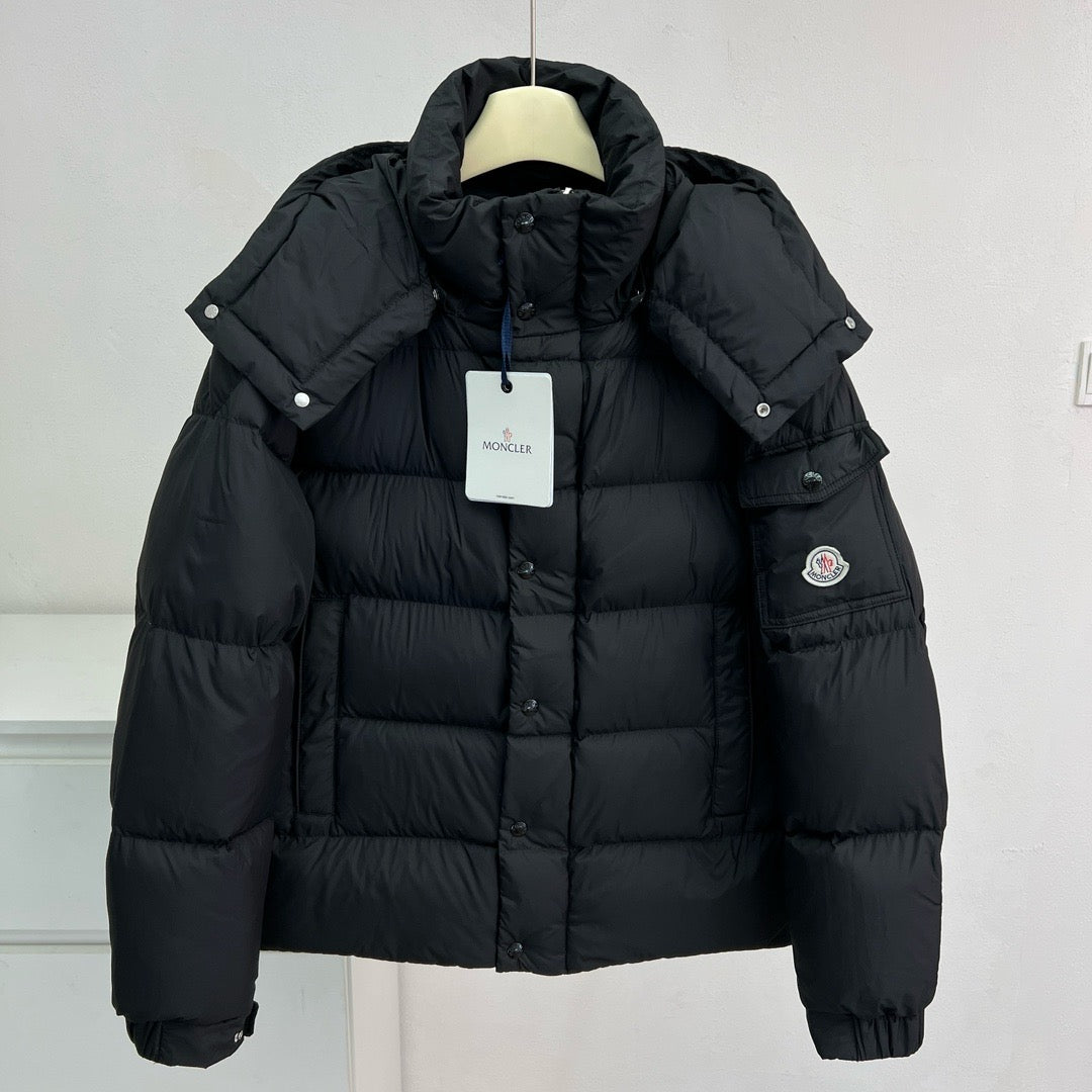 Schwarze Steppjacke – Herren