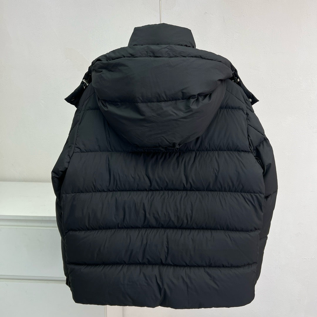Schwarze Steppjacke – Herren