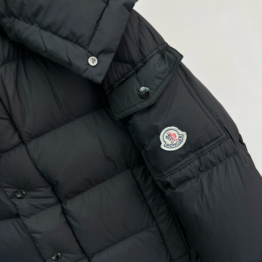 Schwarze Steppjacke – Herren