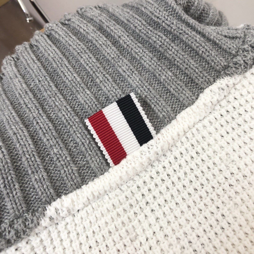Gestreiftes Strickpolohemd – Herren
