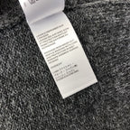 Grauer Mohair-Grafik-Rundhals-Pullover – Herren