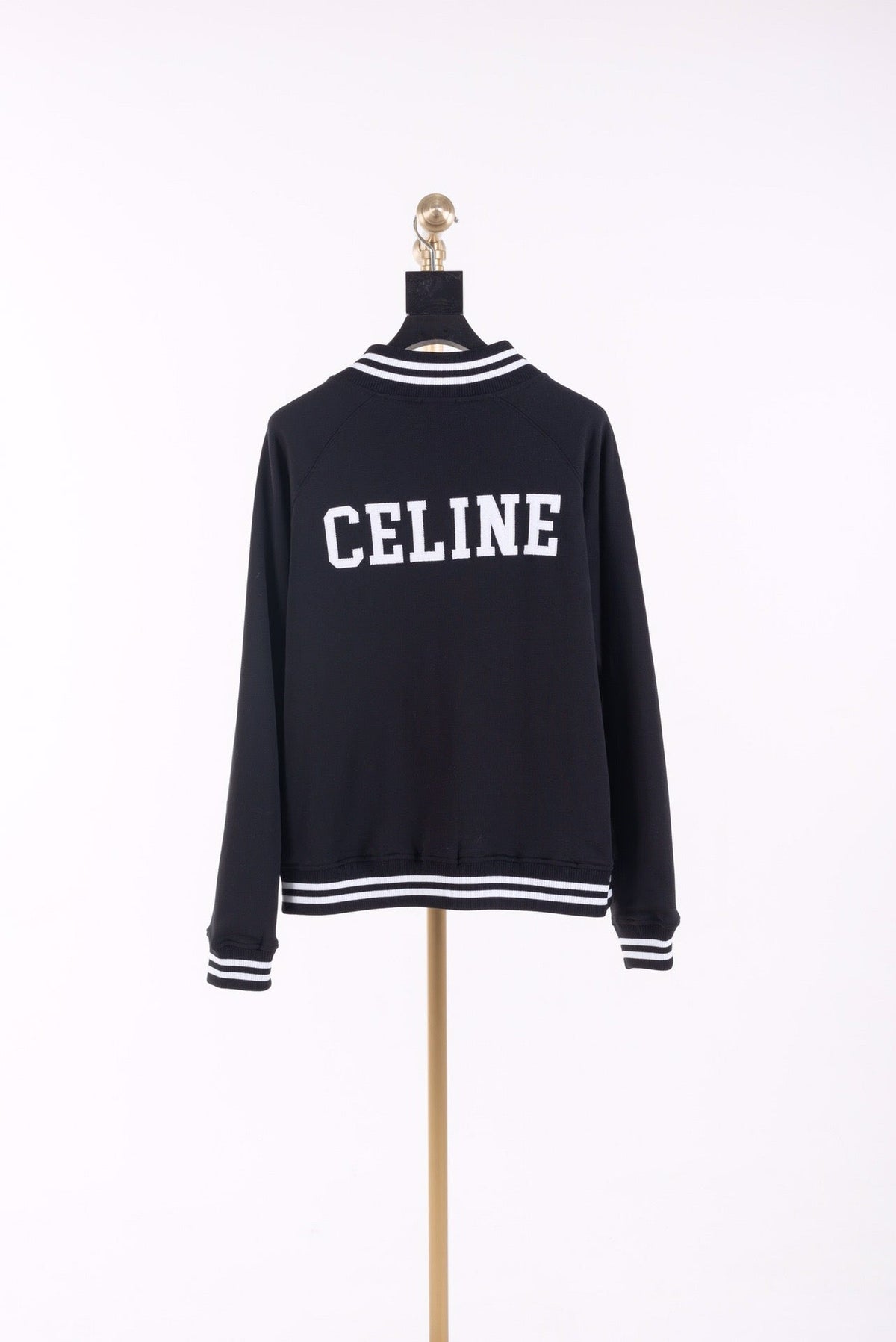 Herren-Cardigan aus Navy-Wolle mit Buchstaben