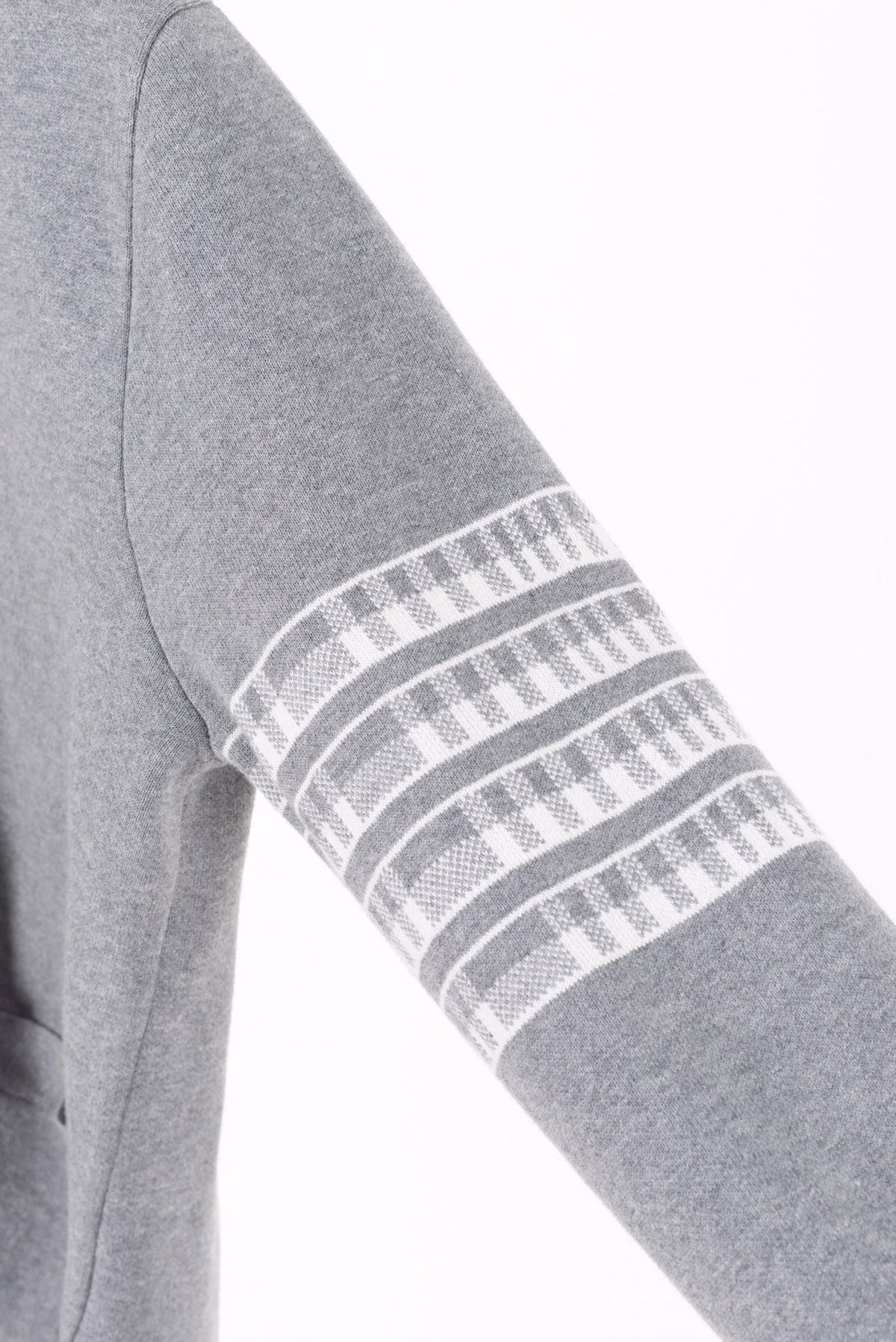 Graue Strickjacke aus Wolle, unifarben – Herren