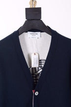 Graue Strickjacke aus Wolle, unifarben – Herren