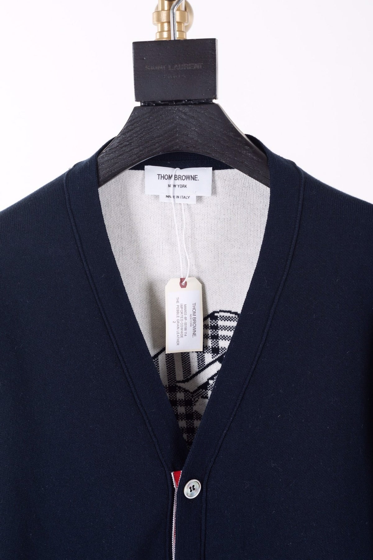 Graue Strickjacke aus Wolle, unifarben – Herren