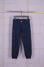 Grey Cotton Plain Joggers - Men's