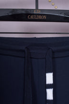 Grey Cotton Plain Joggers - Men's