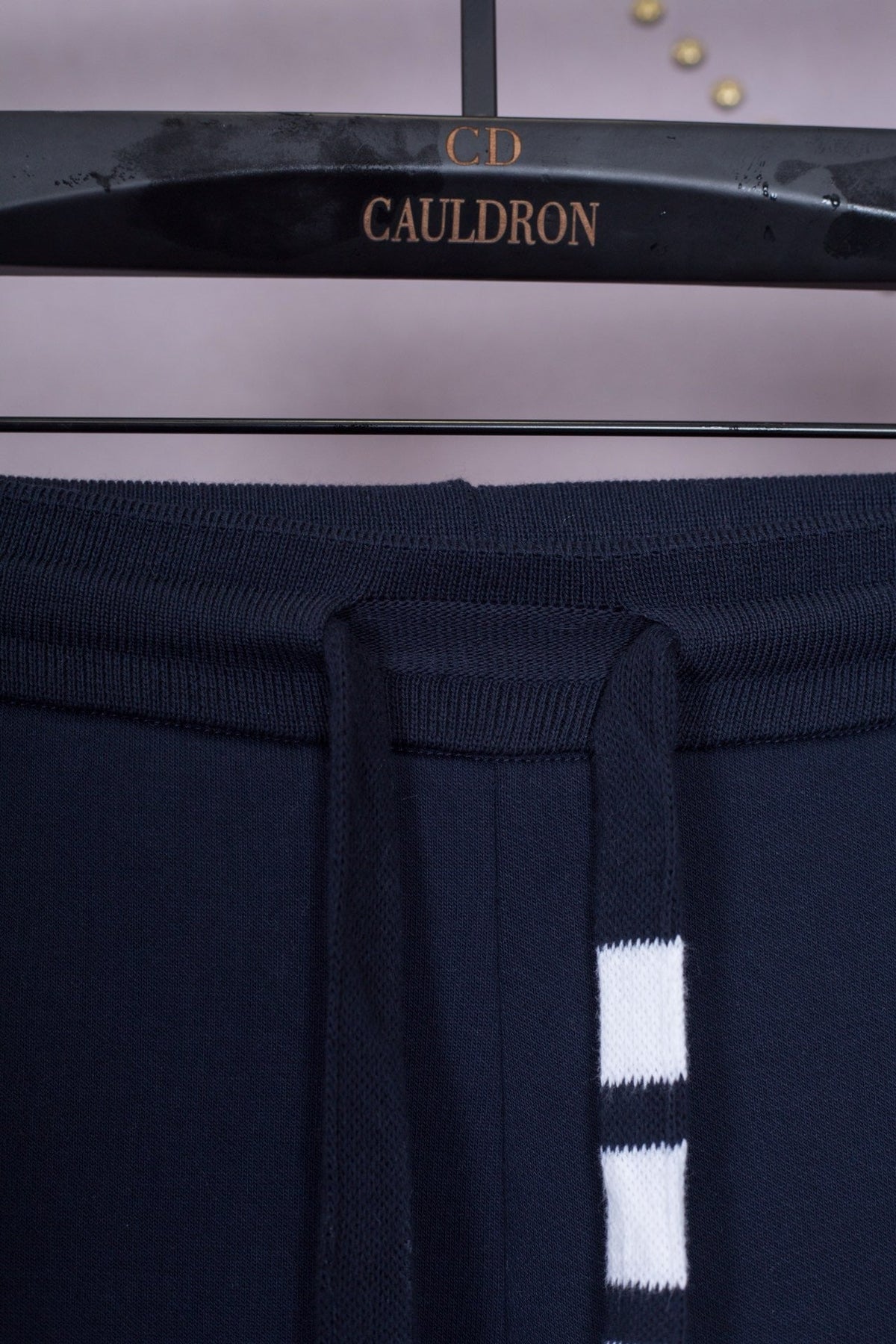 Grey Cotton Plain Joggers - Men's