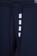 Grey Cotton Plain Joggers - Men's