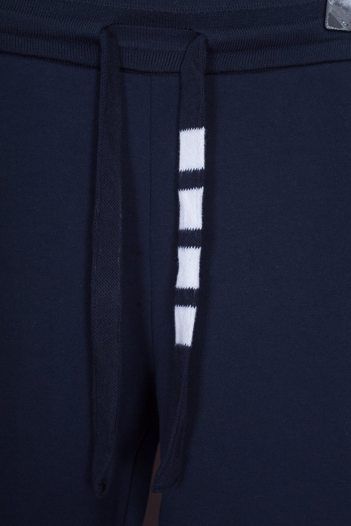 Grey Cotton Plain Joggers - Men's