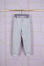 Grey Cotton Plain Joggers - Men's