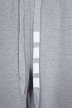 Grey Cotton Plain Joggers - Men's