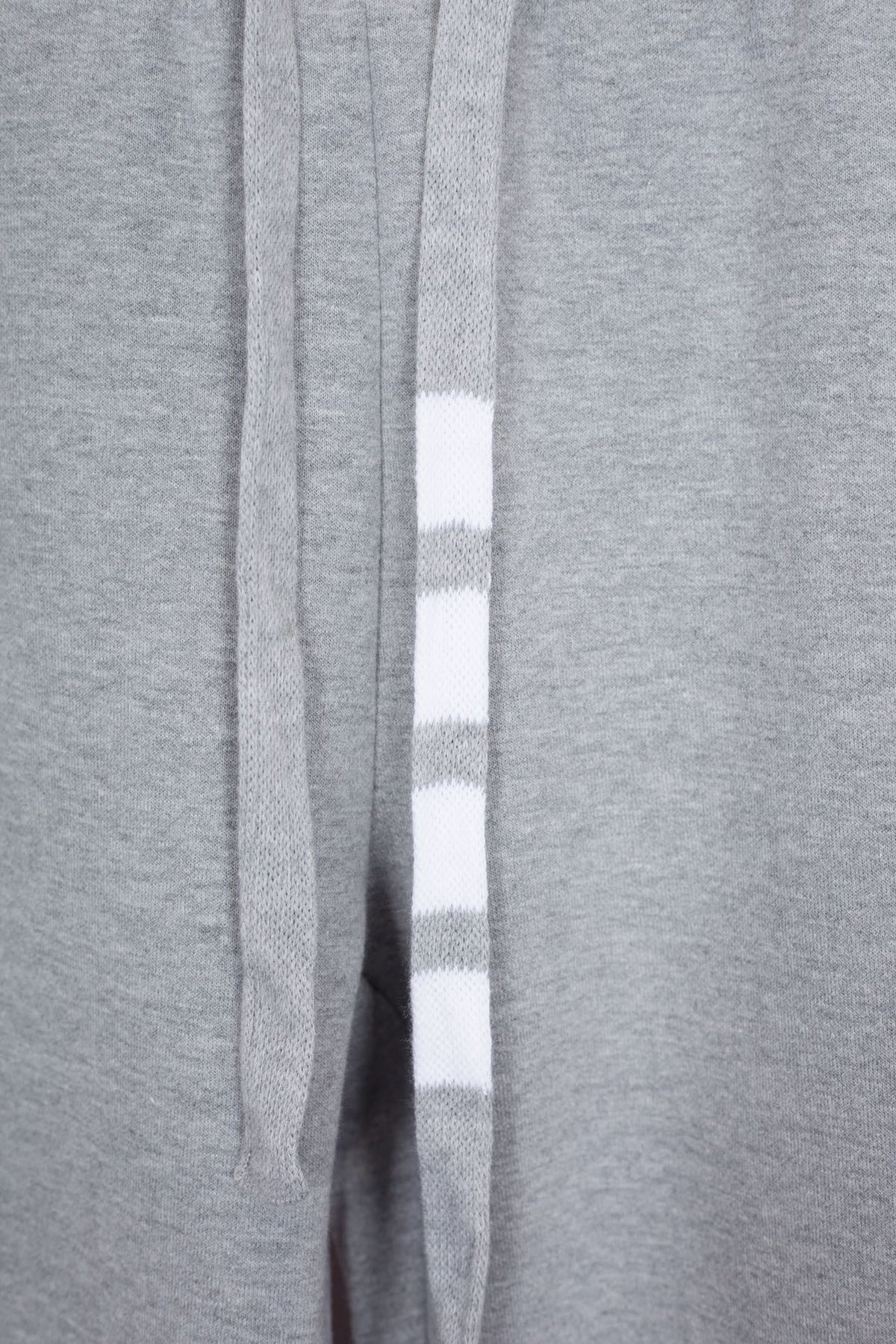 Grey Cotton Plain Joggers - Men's