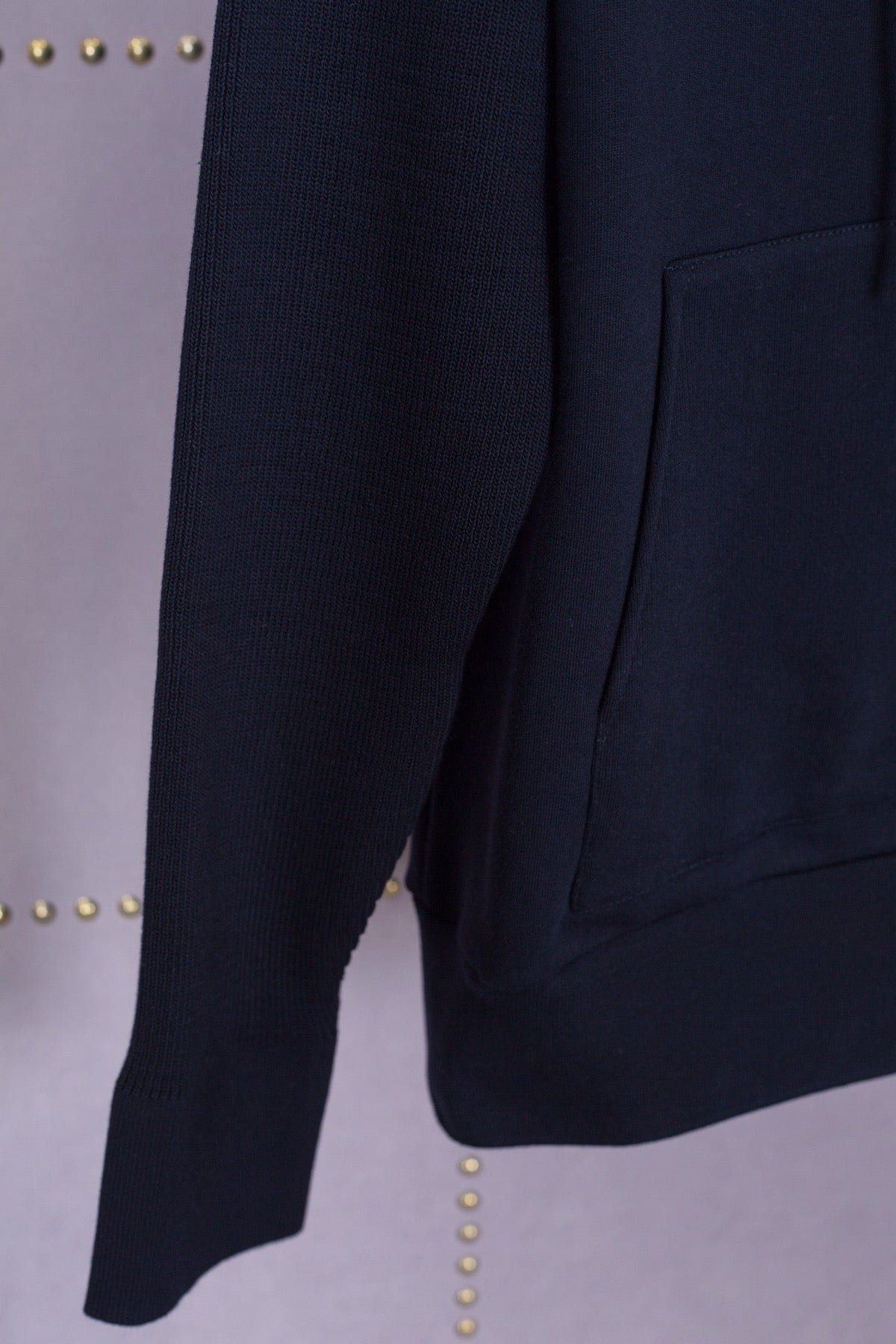 Grauer Baumwollpullover mit Streifen – Herren