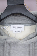 Grauer Baumwollpullover mit Streifen – Herren