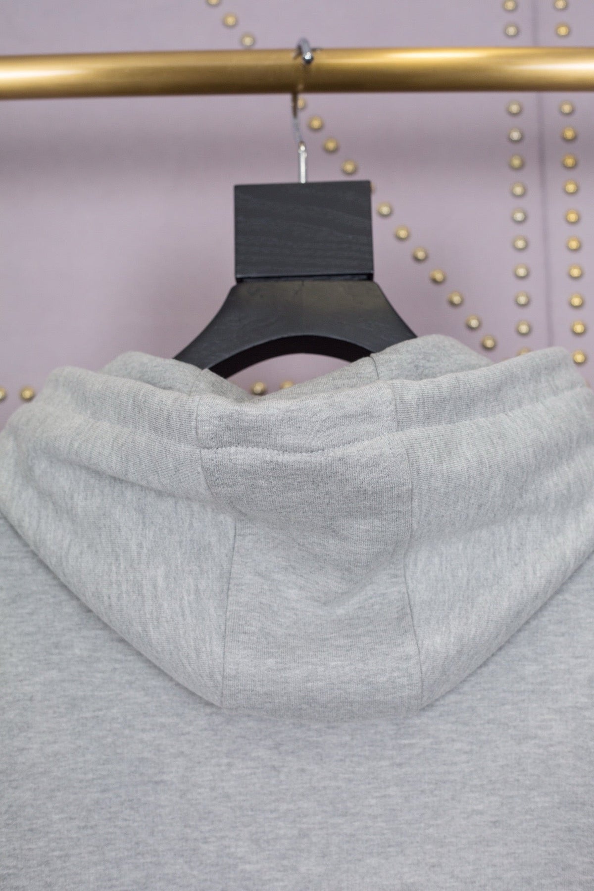 Grauer Baumwollpullover mit Streifen – Herren