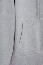 Grauer Baumwollpullover mit Streifen – Herren