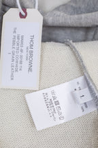 Grauer Baumwollpullover mit Streifen – Herren