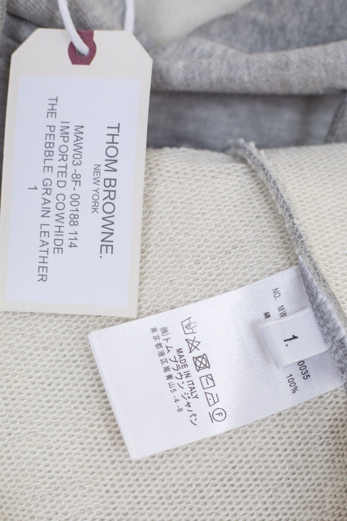 Grauer Baumwollpullover mit Streifen – Herren