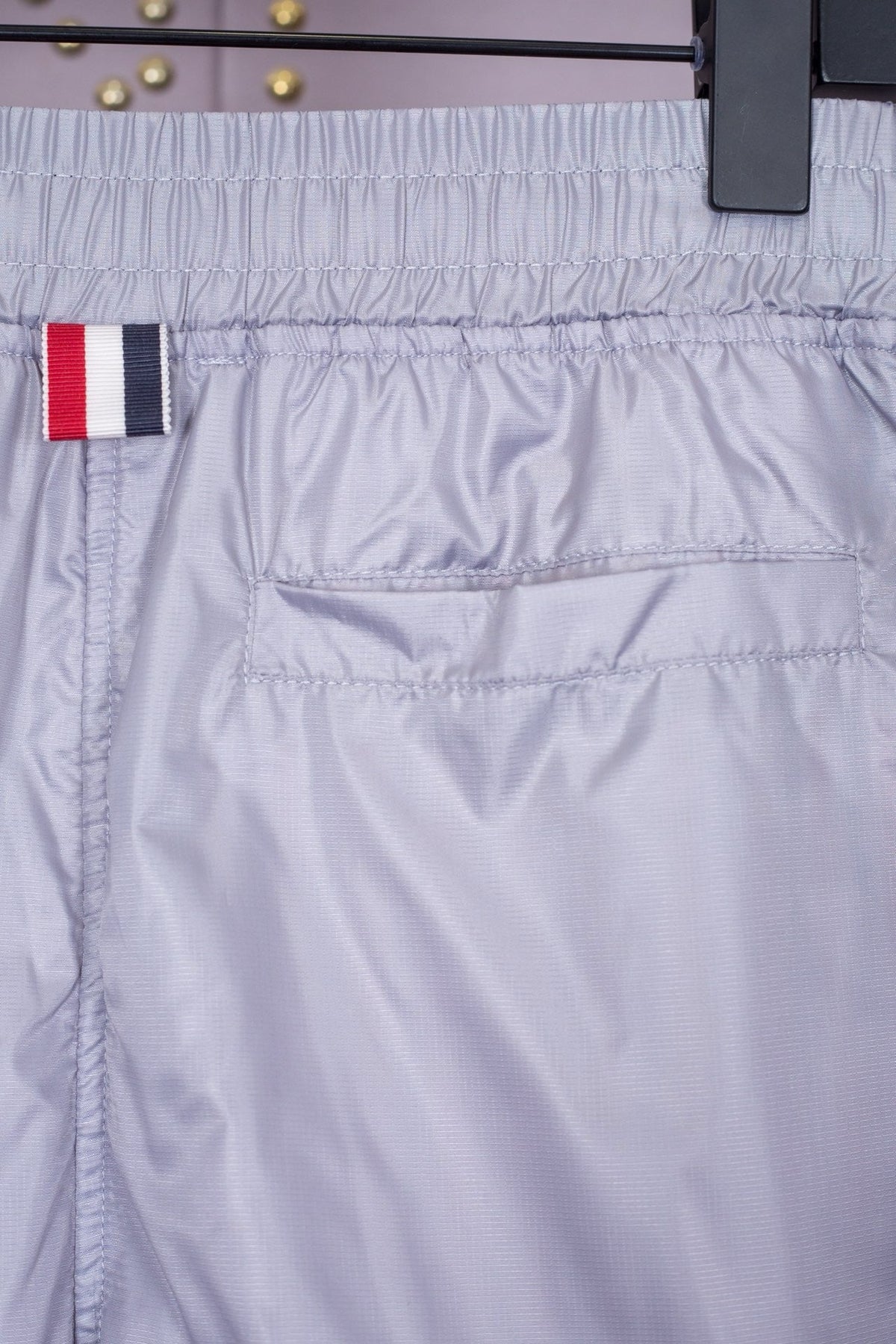 Grey Cotton Four-Bar Joggers - Men's