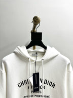 Schwarzer Baumwoll-Pullover mit Brustaufdruck – Herren
