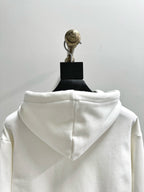 Schwarzer Baumwoll-Pullover mit Brustaufdruck – Herren