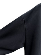 Black Wool V-Neck Cardigan - Men's