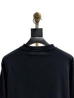 Black Wool Knight Intarsia Crewneck - Men's