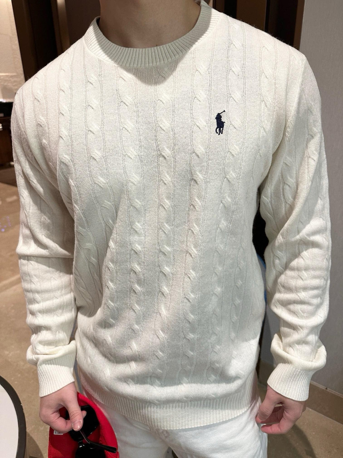 Pullover Weiß und Grau – Herren