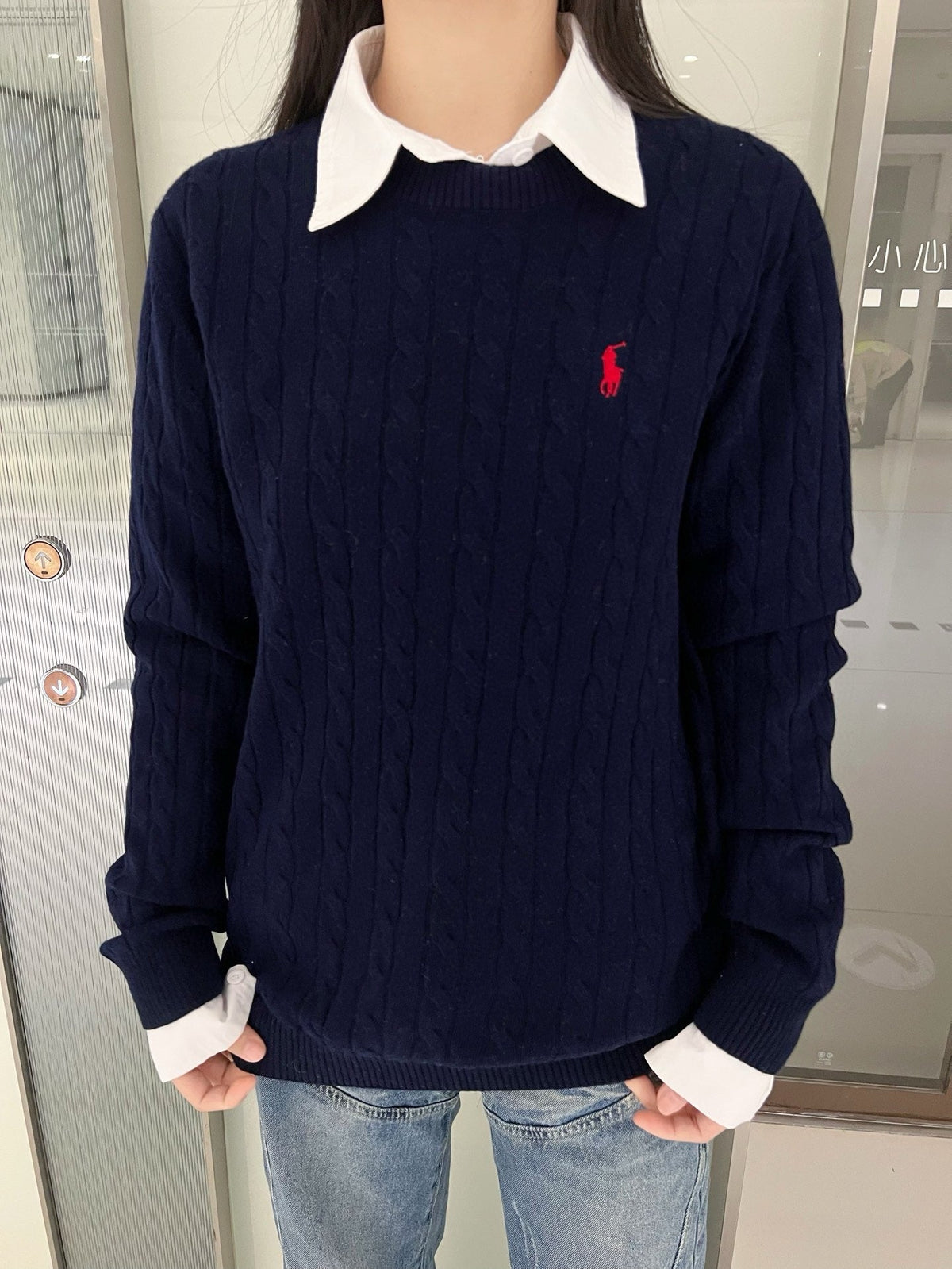 Pullover Weiß und Grau – Herren