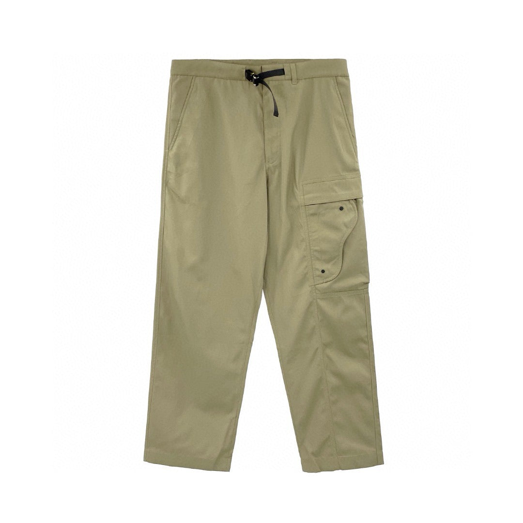 Herren Cargo Hose aus Khaki Baumwolle, uni