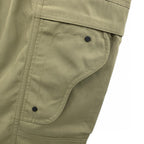 Herren Cargo Hose aus Khaki Baumwolle, uni