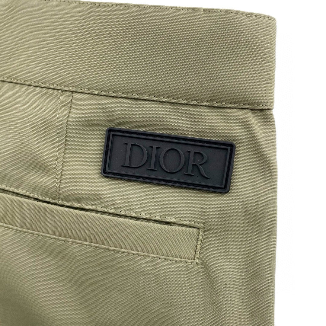 Herren Cargo Hose aus Khaki Baumwolle, uni