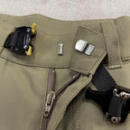Herren Cargo Hose aus Khaki Baumwolle, uni