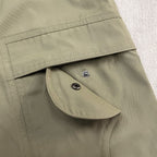 Herren Cargo Hose aus Khaki Baumwolle, uni