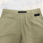 Herren Cargo Hose aus Khaki Baumwolle, uni