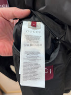 Schwarz Nylon Gesteppt Kapuze - Herren