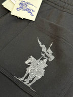 Black Cotton Cuffed Joggers - Men's