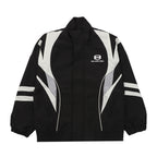 Schwarze Nylon-Trainingshose mit Einsätzen – Herren