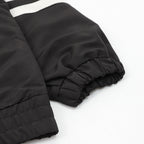 Schwarze Nylon-Trainingshose mit Einsätzen – Herren